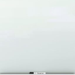 Quartet Whiteboard, Glass Dry Erase Board, Magnetic, 8' x 4', Infinity Frameless Mounting, White Surface, Accessory Tray, 1 Dry Erase Marker and 2 Glass Board Magnets (G9648W-A)